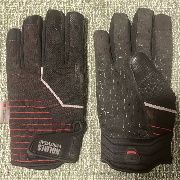 Mike Holmes Workwear 3M Thinsulate Gloves Size XL In Black, Red, Grey - Picture 1 of 6